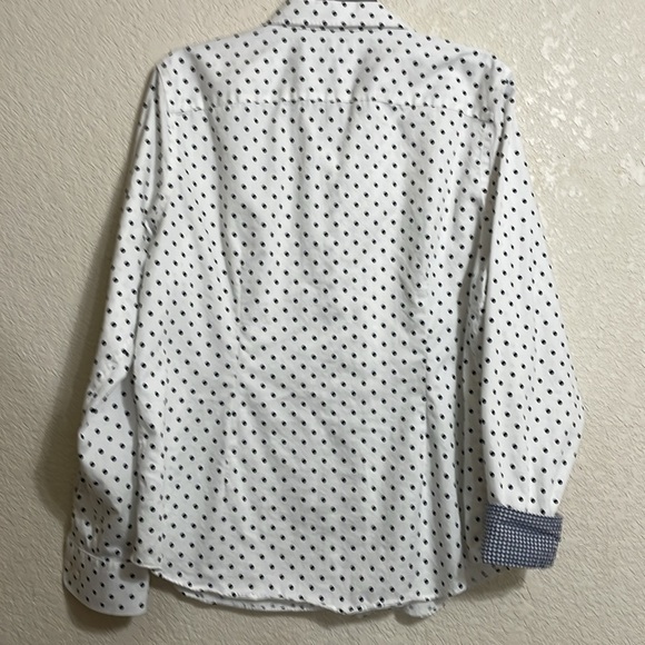 CHAPS Women’s Black Polka Dot Shirt - Picture 7 of 7